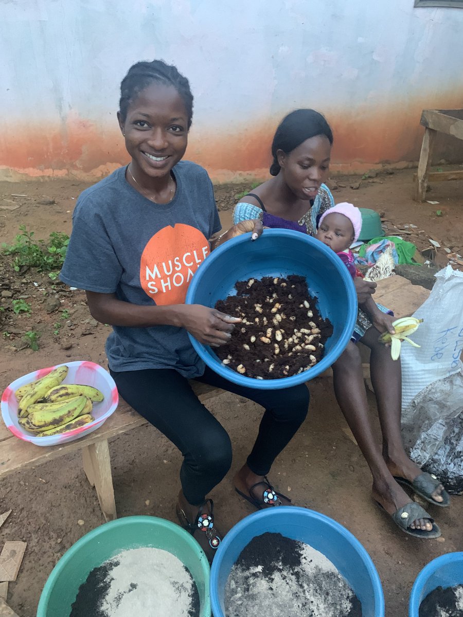 baselgreenfoods's tweet photo. Introducing our freshly farmed Akokono.
#YaaAkokono #womenleddevlopment #Innovation #Sustainability #Foodsecurity #Palmlarvae https://t.co/dc9INCse5w