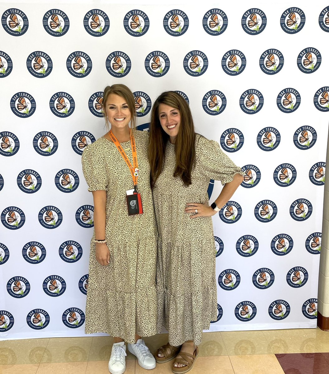 You know you are spending lots of time together and your brains are syncing when you start showing up to work in the exact same dress 🥰😂 <a href="/MissBerzanski/">Miss Berzanski</a> #somosOT #112Leads