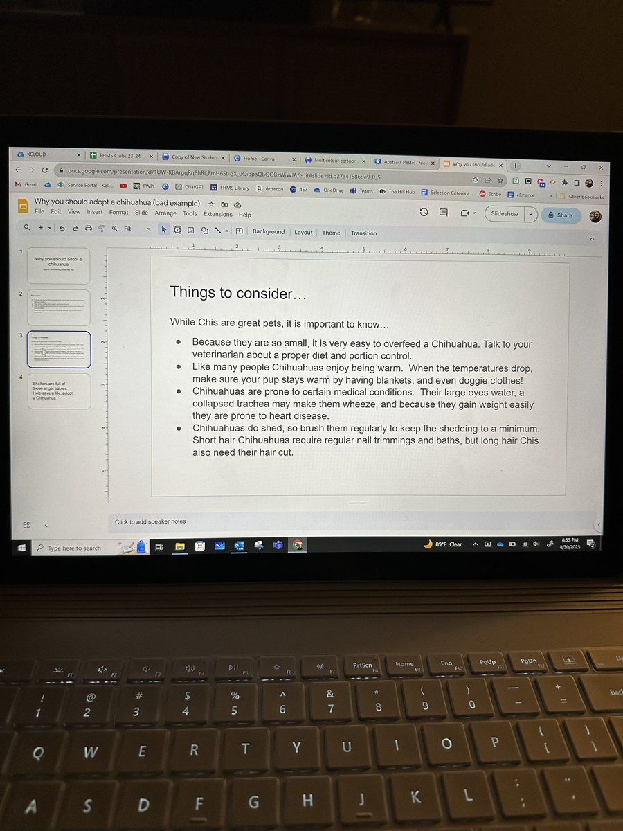 I can’t wait to show the 8th grade announcement crew how they can spice up their announcement slides using Canva! Comparing &amp; contrasting a boring example with a fun one with videos, audio, and so much more! <a href="/canva/">Canva</a>