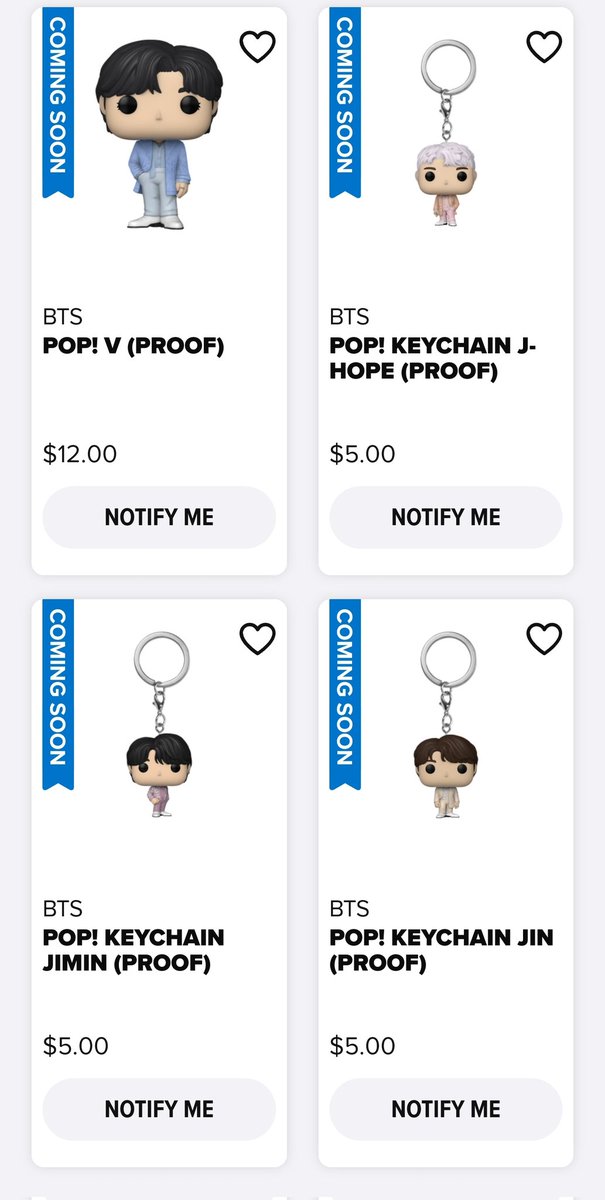 🥢BTS ⟭⟬ Merch⁷⟬⟭🔍⍤⃝🔎 on X: BTS Proof Funko Pops coming