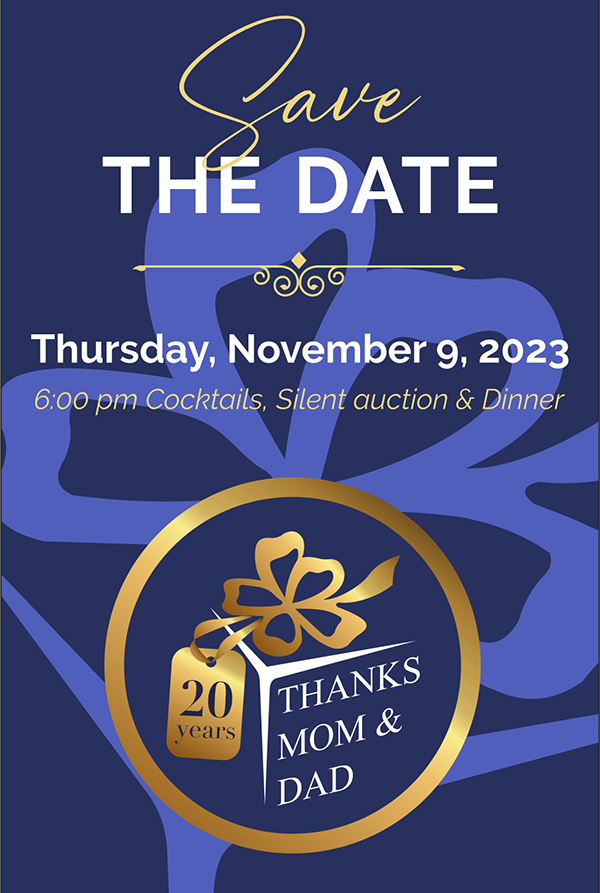 ThanksMomAndDad's tweet photo. Save the Date for the 2023 Thanks A Million Gala Nov. 9 at the Georgia Aquarium! Come celebrate the 20th Anniversary with us! https://t.co/X5QnNmHvQH