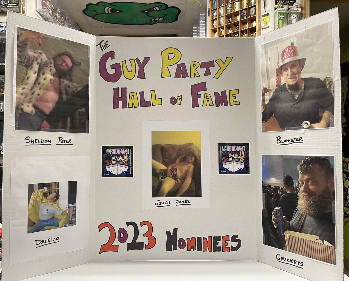 GuyPartyPod's tweet photo. This Saturday!!! One will be decided!!! The GUY PARTY Hall of Fame Inductee 2023!!! #GuyParty #PartyHard https://t.co/013vTvedbw