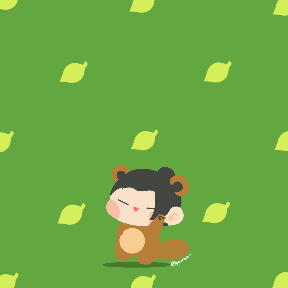 「ぽんぽこりん 」|きょうらんのイラスト