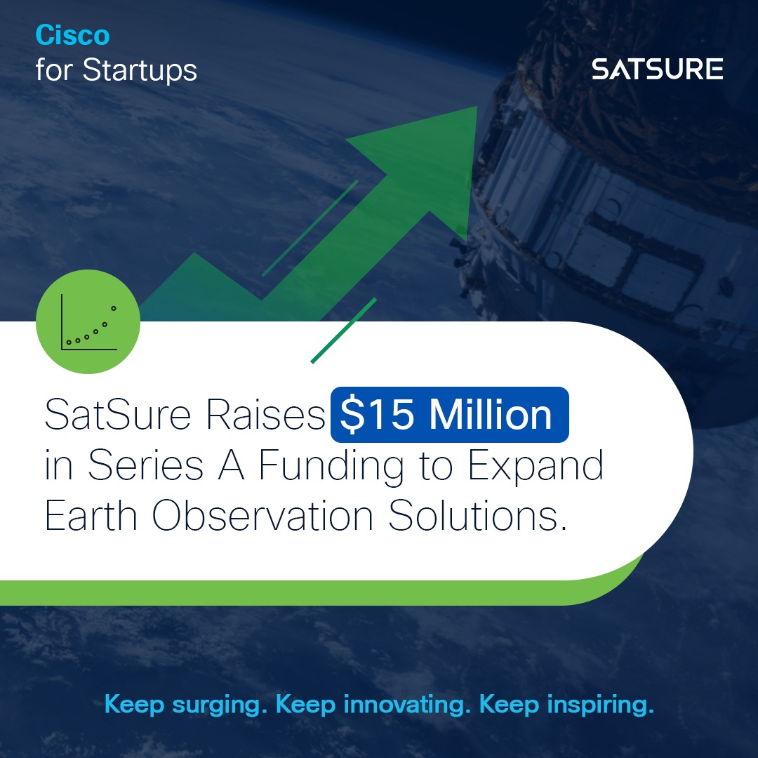 CiscoStartups's tweet image. Congratulations to @SatSure, a Cisco for Startups alumnus, on raising $15M in Series A funding! SatSure is using satellite imagery and AI to provide insights to numerous industries. We&apos;re excited to see their next accomplishment!
#SatSure #CiscoForStartups #satellites #startups