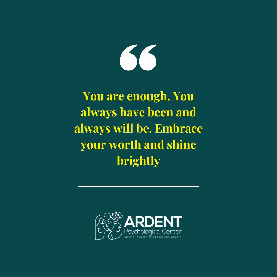 Repeat after me: "I am enough, and I am worthy of love and happiness." Believe it, for it's true! 🌟💖 #MentalWellness #SelfBelief