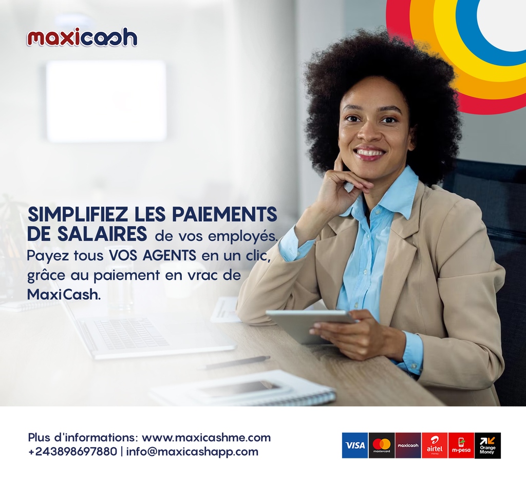 Maxicashapp's tweet photo. Evitez de perdre de l’argent en automatisant et planifiant le paiement de vos salariés avec le paiement en vrac de MaxiCash. Contactez-nous dès aujourd’hui pour bénéficier de notre service.
Plus d’info: +243 898 697 880
https://t.co/d2wLIHcovq
#MaxiCash_RDC #Gateway #bulkpayment https://t.co/ZMxohTRuei