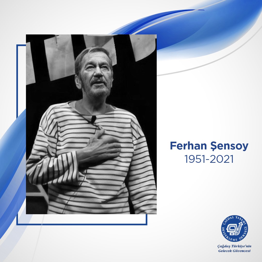 Türk tiyatrosunun ve sinemasının duayeni, büyük usta Ferhan Şensoy’u, aramızdan ayrılışının 2. yılında saygı ve özlemle anıyoruz. #ÇağdaşYaşamıDesteklemeDerneği #FerhanŞensoy