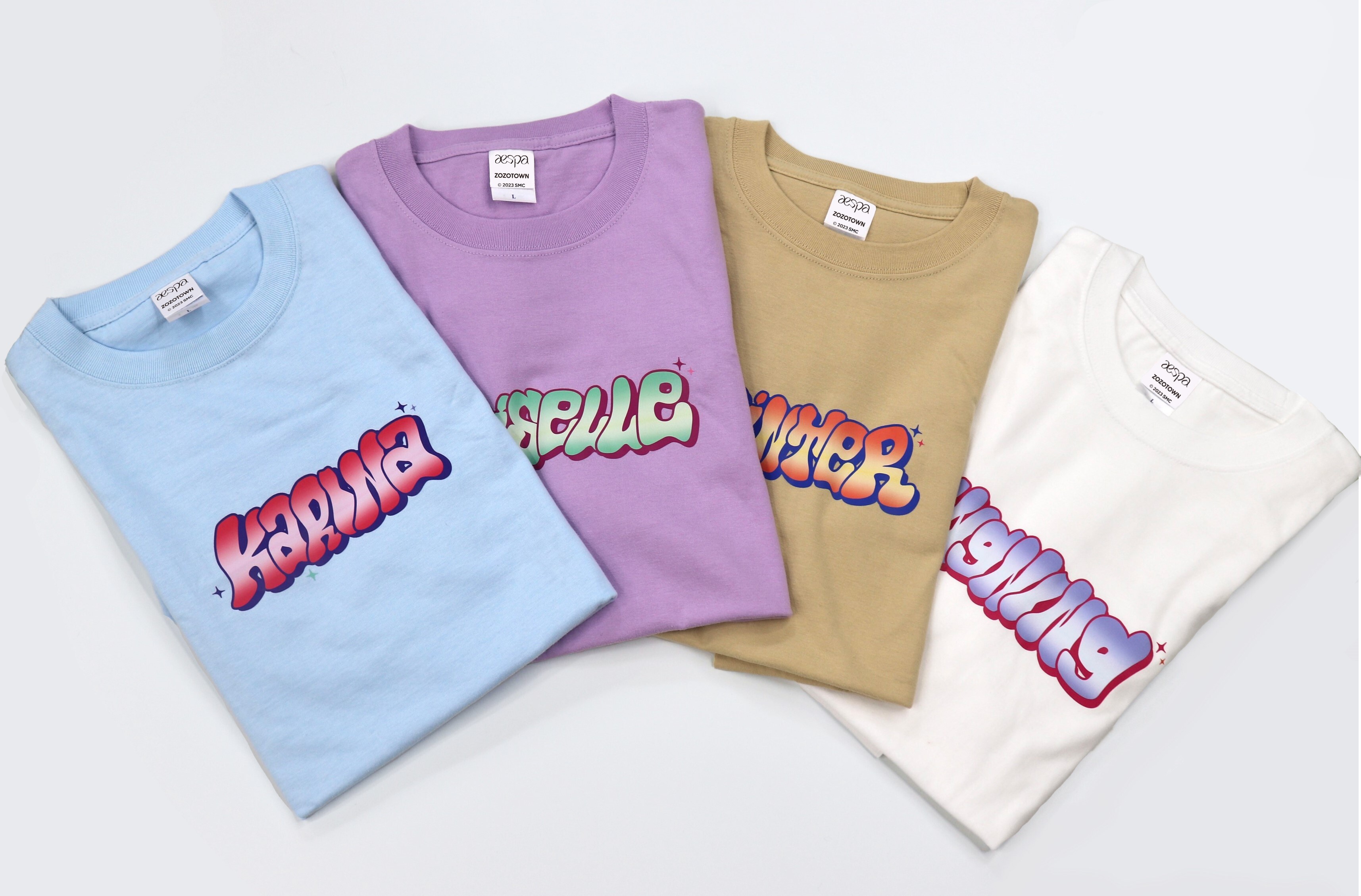 aespa -  aespa×ZOZOTOWN Tシャツ aespa - aespa×ZOZOTOWN Tシャツの通販 by ϵ( 'Θ' )϶｜エスパ