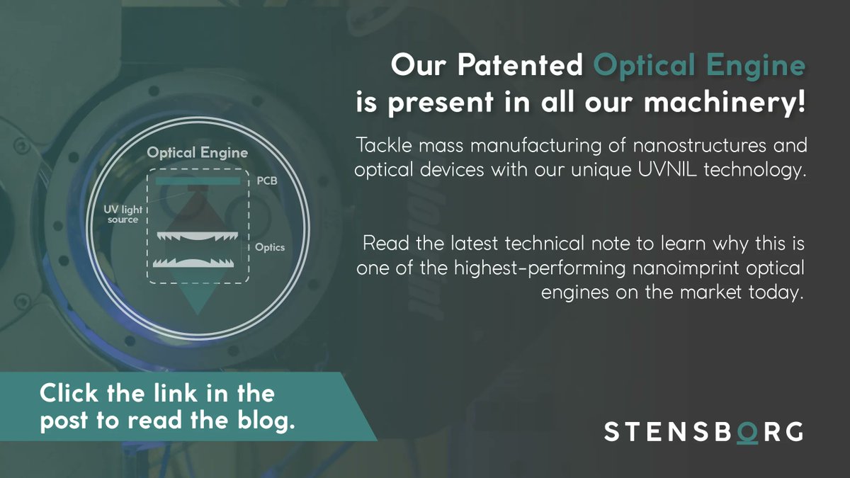 Stensborg's tweet image. Tackle mass #NanoimprintLithography with our scalable #OpticalEngine.

Benefit from this #UVNIL solution in our popular desktop nanoimprinter and many larger production machines.

Learn how its #RollToPlate technology provides better control here &amp;gt;&amp;gt; buff.ly/3qhdxtb.