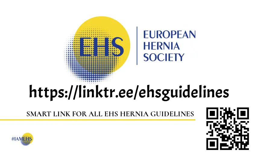 ✨ Smart link for all published EHS #HerniaGuidelines below. All in one click away!! #GroinHerniaGuidelines and #IncisionalHerniaGuidelines are about to unearth! Stay tuned!! 🖇️ linktr.ee/EHSguidelines #HerniaFriends #AWSurgery #HerniaSurgery #IamEHS