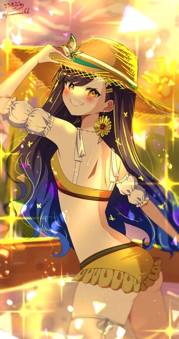 杏ちゃんの衣装水着化※タップ推奨 #prsk_FA 