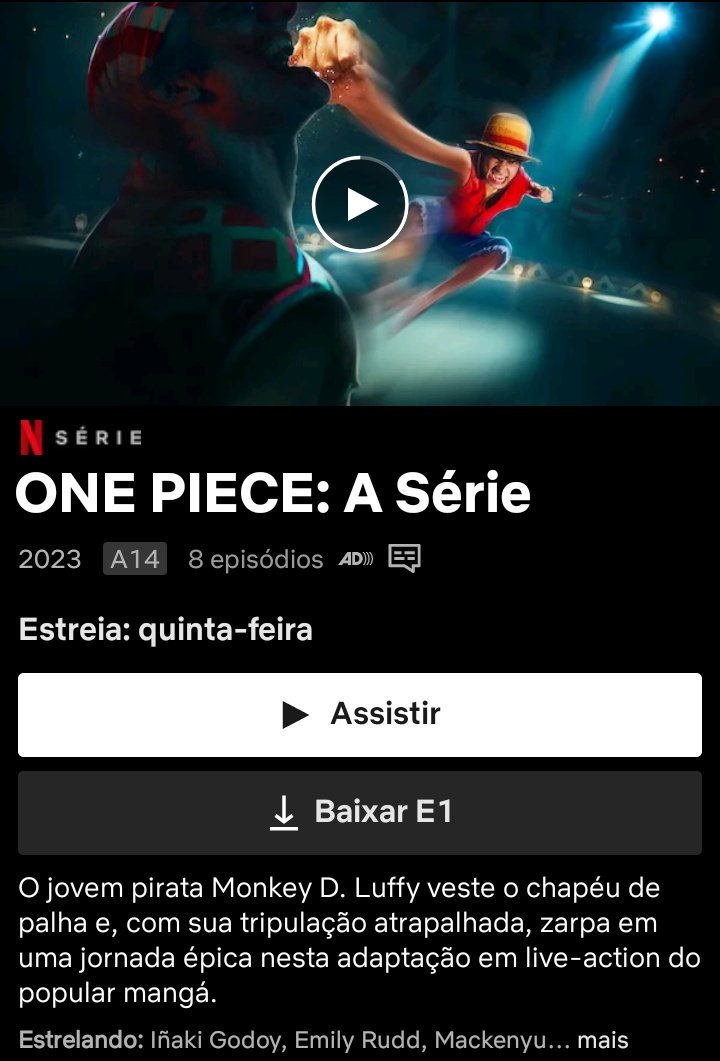 samukarj_'s tweet photo. Mais uma noite em que a @NetflixBrasil me deixa sem dormir, madrugando à espera de algum título...assim que é bom. AGORA SEM MAIS ENROLAÇÃO, BORA VER O PIRATA QUE ESTICA!!!! QUEM PRECISAR DE MIM, NÃO PRECISE!!! TE AMO NETFLIX ♥️🫶🏽🔥 #ONEPIECE #OnePieceNetflix https://t.co/I2lvtpaUla