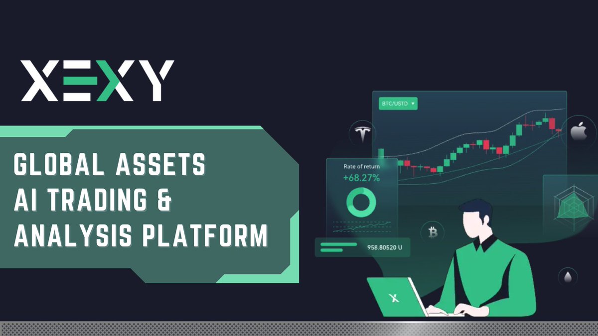 xexypro's tweet photo. XEXY provides users with most of the #investment products in global market🪙With our advanced #AI analytic tool &amp; #trading strategies, it allows your assets to continuously increase value amid market fluctuation. 

#algotrading #algorithm #RWA #tradingtool #XEXY https://t.co/9bbL7YWo3x