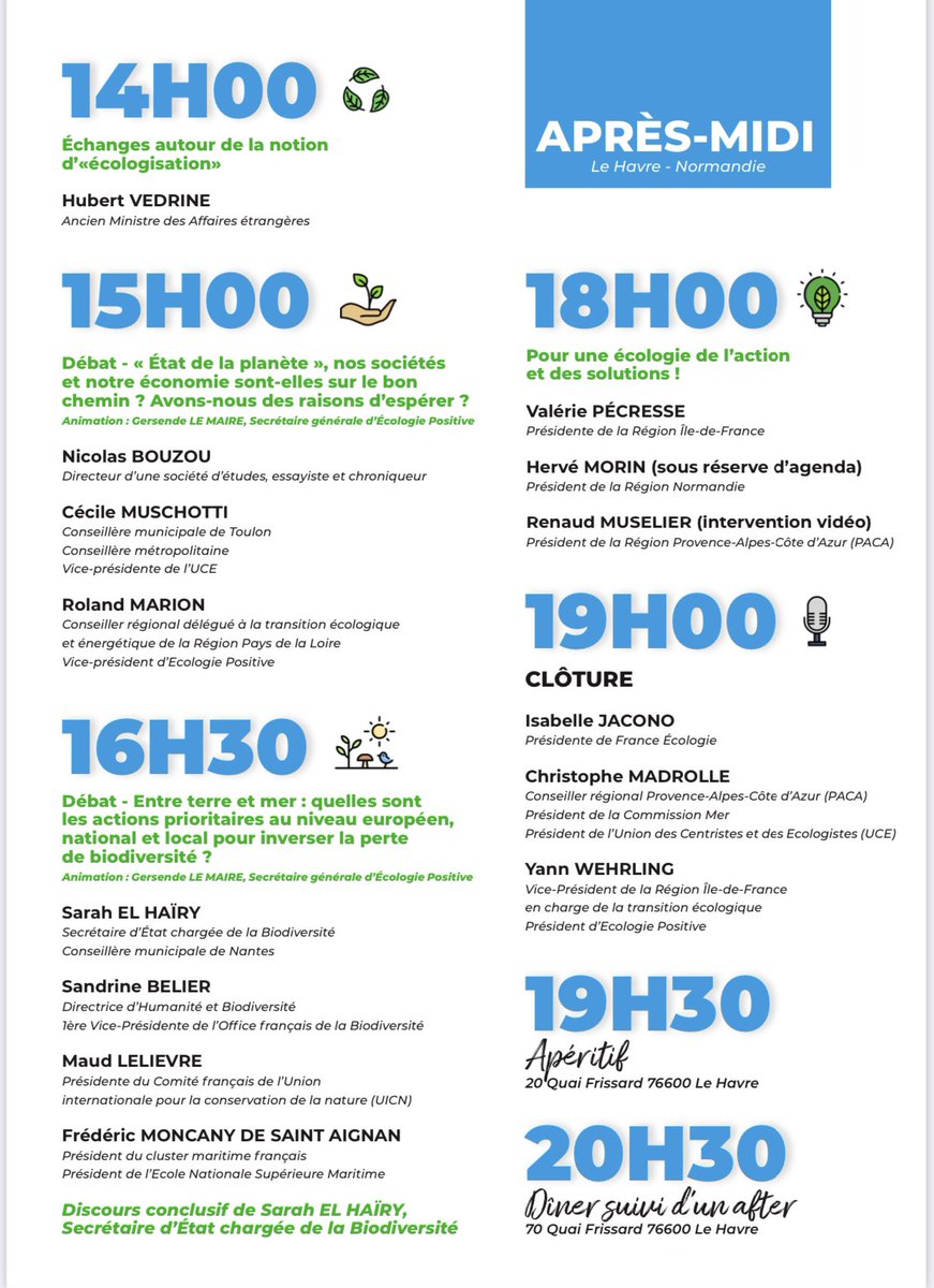 nelwask's tweet photo. Les 16 et 17/09, 3 partis écologistes font leur rentrée politique à #SaintAdresse en Normandie sous le signe d’une écologie positive, constructive et réaliste. 
Venez nombreux ! 

#franceecologie, 
#UCE @cmadrolle 
#ecologiepositive  #ecologieaucentre

https://t.co/viFV3DcDfR https://t.co/xy89tSyQFj