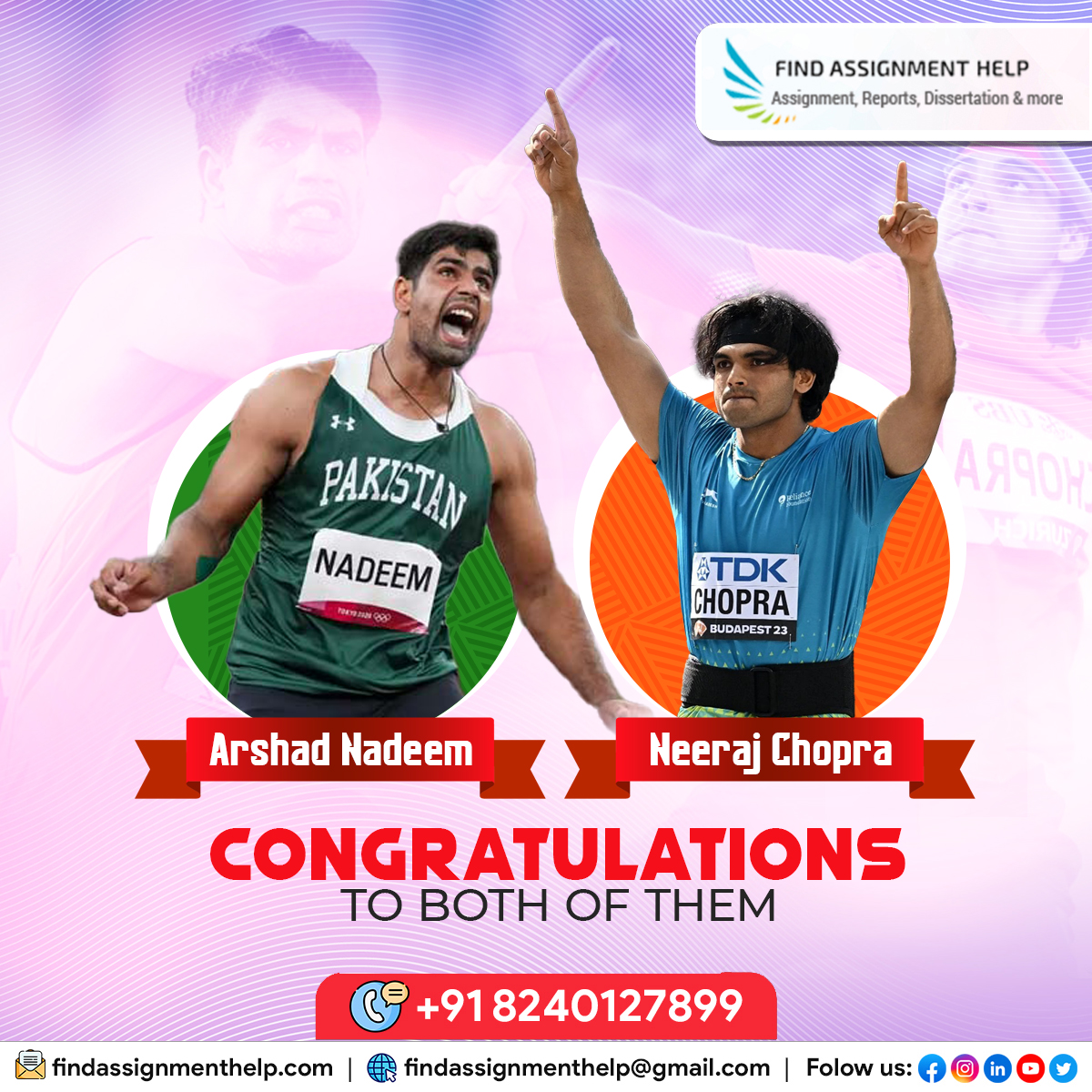 Congratulations Neeraj Chopra wins gold medal in Men's Javelin at the World Athletics Championship 2023
#atheleteoftheyear
#Olympics
#fitindiachallenge
#fitinspiration
#NationalSportsDay