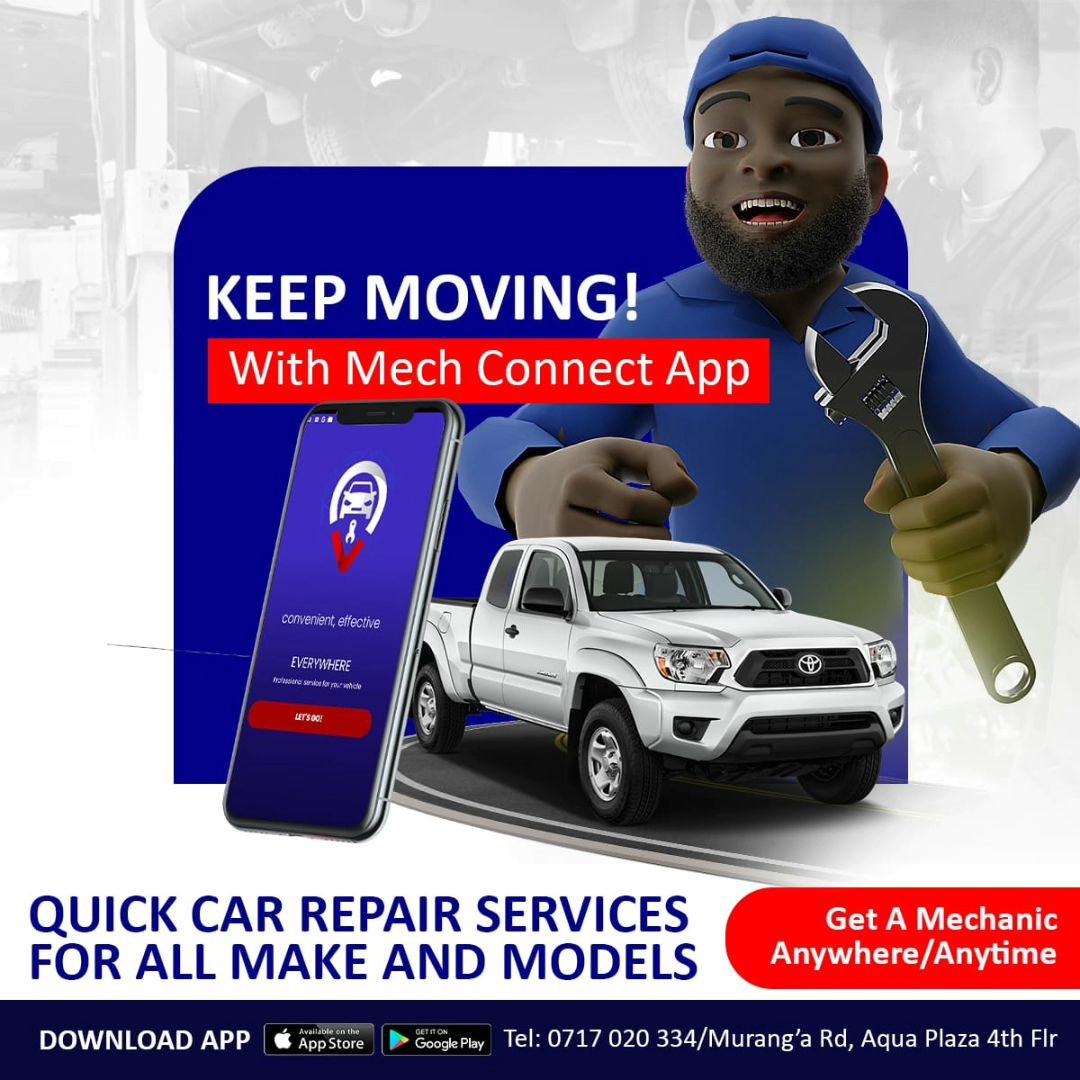 Don't get stuck or get frustrated because of your car. Call Mech Connect today and enjoy our services from your location, we give you a professional mechanic and top notch services. Download the Mech Connect App today.
#mechconnect
#garagemkononi
#yourpocketmechanic
#cars