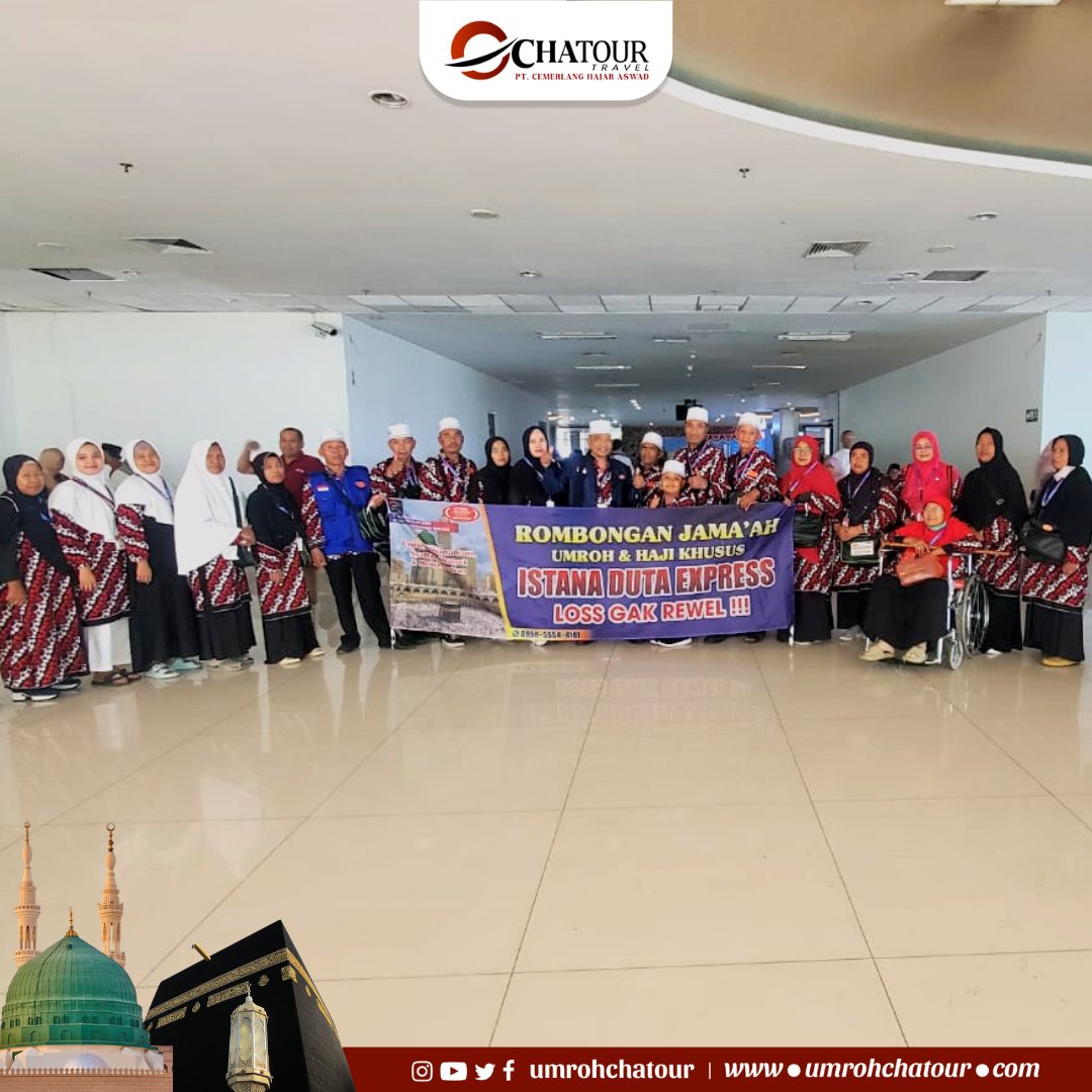 umrohchatour's tweet photo. Keberangkatan Jama'ah Umroh Chatour Travel pada Hari Kamis, 31 Agustus 2023 program 13 Hari dengan total 59 Jama'ah by Maskapai Batik Air dan Lion Air.

#chatourtravel #chatourtravelsurabaya #panglimagroup #CerdasHematAmanah https://t.co/6ncLNLJQhK