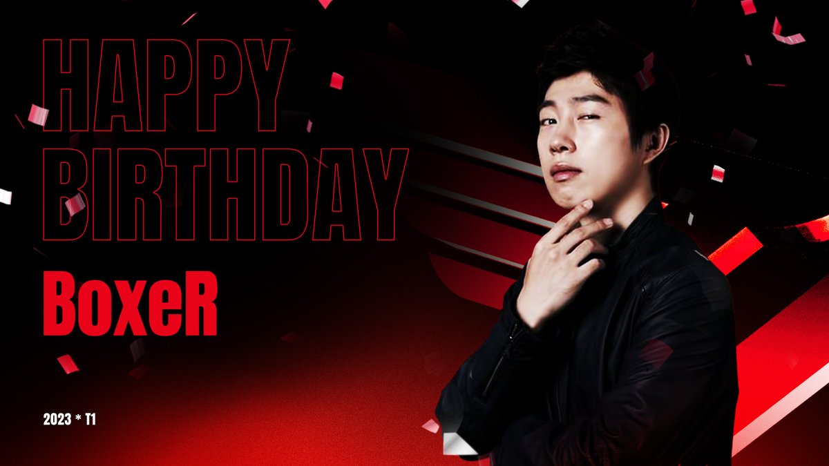 Happy 'BoxeR' Day!🎂

9월 4일은 T1 Streamer, 영원한 황제 'BoxeR' 임요환님의 생일입니다!🎉
#T1WIN #T1Fighting #T1Birthday #T1Streamer #BoxeR #HappyBirthday #생일