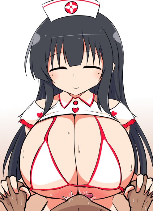 #今月描いた絵を晒そう 
セクシーナースの斑鳩に塩分補給してもらう 