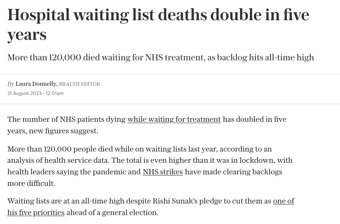 This is a national scandal.

At a time when patients are dying because of treatment delays, there is an empty network of state-of-the-art cancer centres.

Three of the best equipped facilities I have ever seen, rotting away.

I am still waiting to hear back from <a href="/SteveBarclay/">Steve Barclay</a>.
