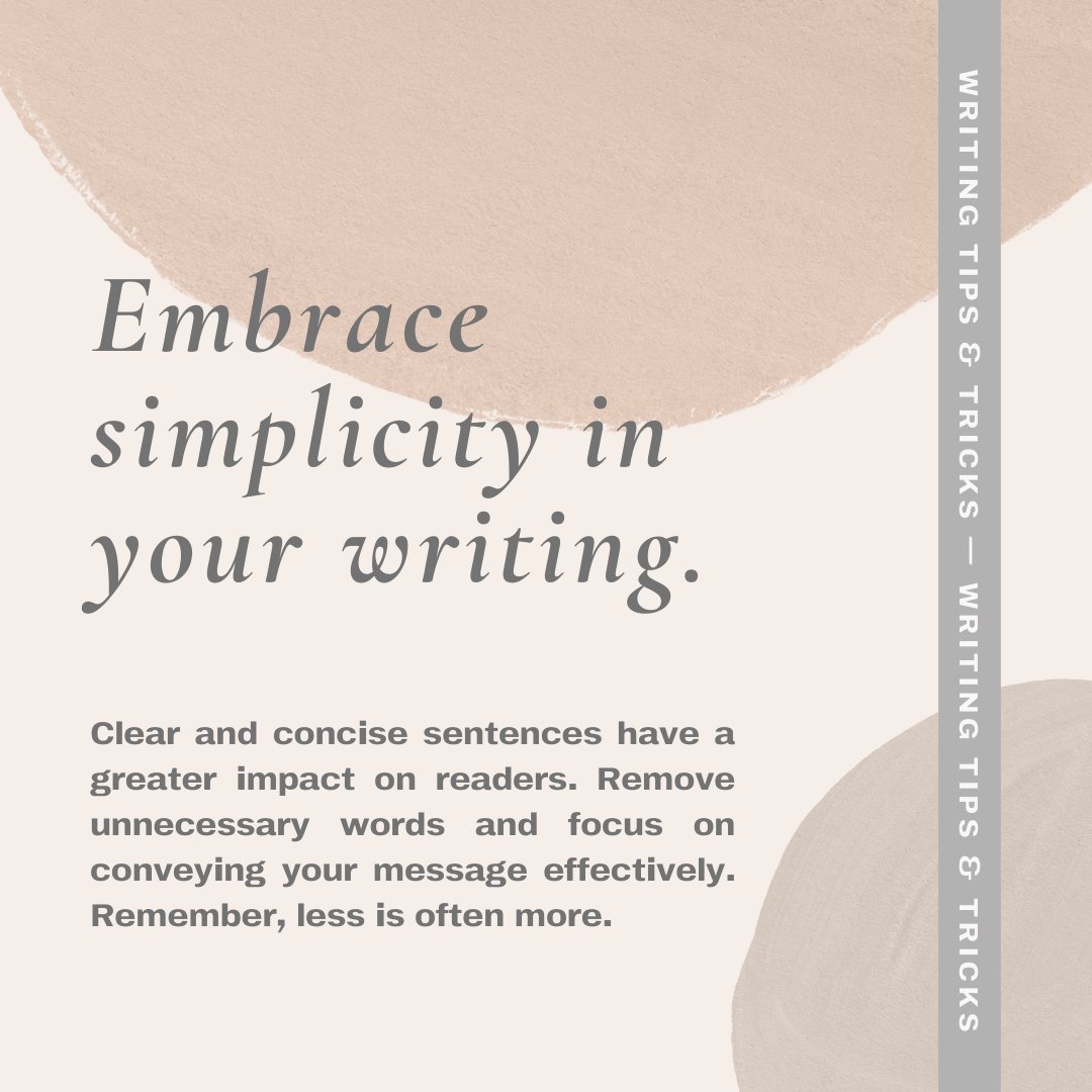 Clear, concise sentences resonate powerfully. Trim excess words and use strong verbs. Let's celebrate the beauty of simple yet profound writing.
#writingsimplicity #clearwriting #impactfulwords #lessismore #writerscommunity #writingjourney #creativeexpression #writingtips #Writer