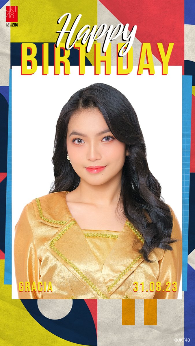 officialJKT48's tweet photo. May your special day be as vibrant and beautiful as the colors you bring into our lives. Happiest birthday @S_GraciaJKT48 #LaPrincesaGracia https://t.co/fU0OBOrHfA