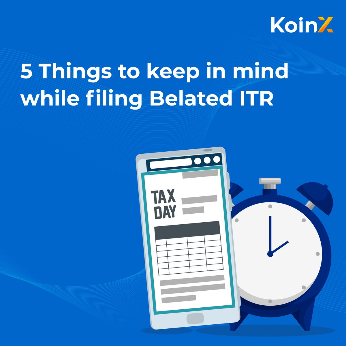 Missed the ITR deadline?😳

Don't stress over it – you can still file a "belated" return.🎉

Here are 5 things to keep in mind while filing belated ITR. 

A thread🧵