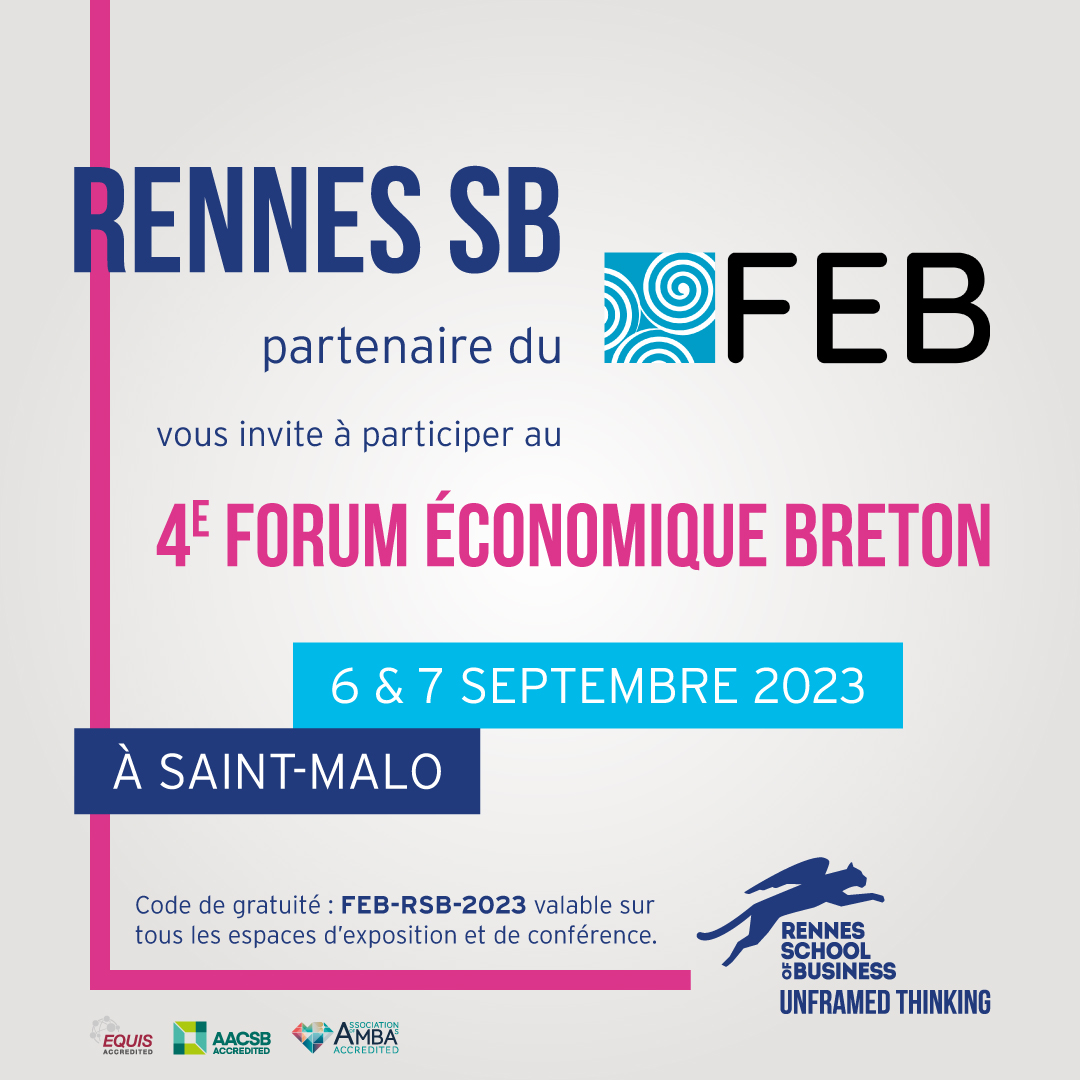 📆 J- 7 avant le lancement du 4ème @fe_breton2022 Pour la 4e année, #Rennes_SB renouvelle son partenariat et s’engage plus que jamais au service des enjeux économiques bretons au travers du thème « Réinventer les modèles pour une #croissance régénératrice ».