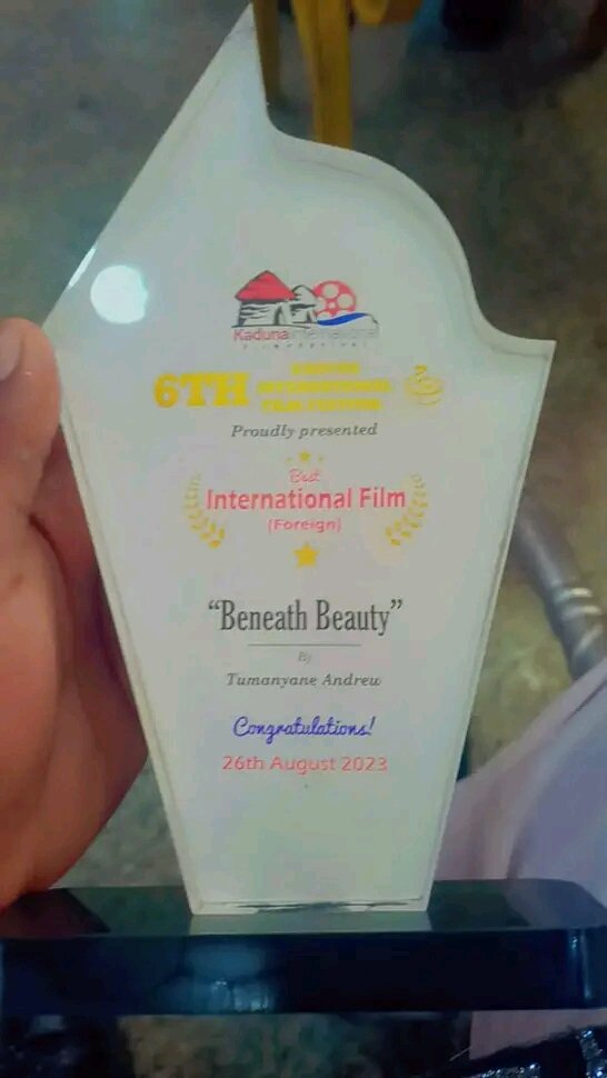 Ugandans win Awards at the 6th <a href="/KADFILMFEST/">KADUNA INTERNATIONAL FILM FESTIVAL</a>
The awards are
1. Best Educational Film - Leonard Amanya
2. Best Female Director - Doreen Mirembe
3. Best International Film - Beneath Beauty
4. Best Actress - Namara Jolly
5. Best Animation - Mulima Ashiraf

#AwardWinners
#UgandaFilms