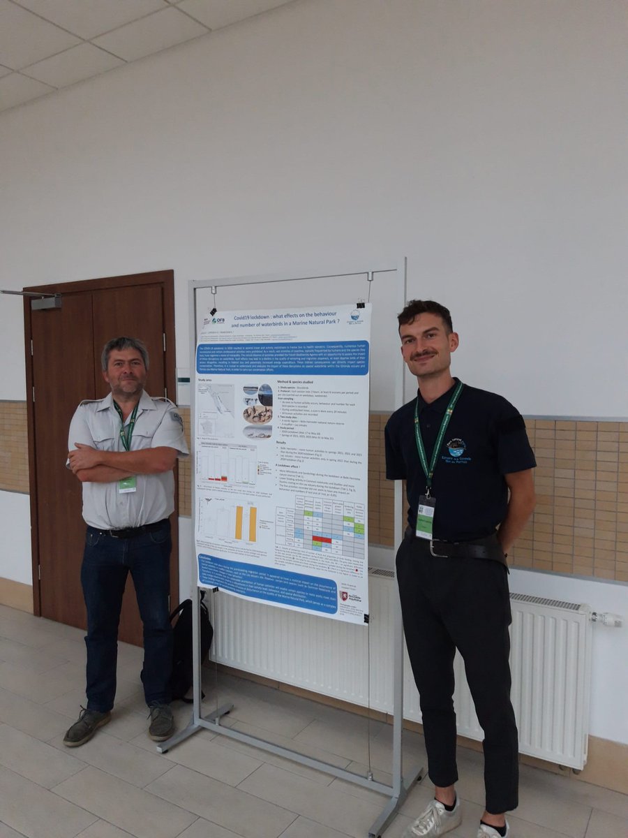 C_Francesiaz's tweet photo. Another presentation about our "disturbance" project at #IUGB:
This time trying to look at the effect of #COVID19 on the abundance and behaviour of waterbirds. #wader
You can meet Emmanuel Joyeux and Raphaël Leprince to know more about this study ! @OFBiodiversite
#ornithology https://t.co/exIqkJfV8E