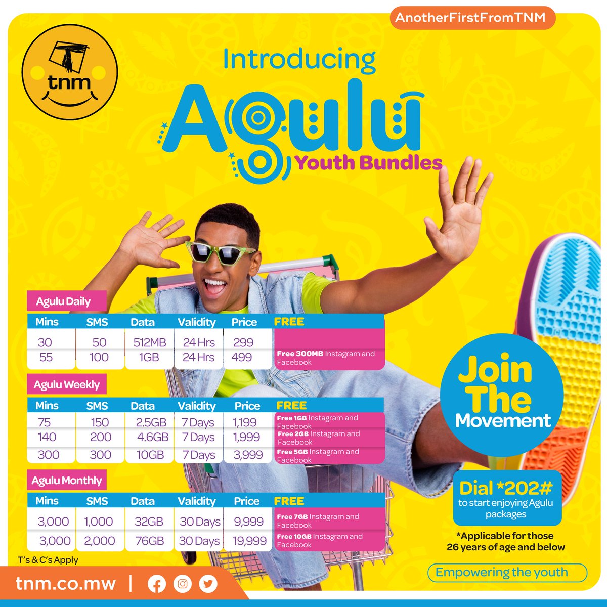 alwayswithyoumw's tweet photo. Unveiling Agulu Youth Packages!!! Aspiring achievers, this is your moment. TNM Agulu Packages, designed to empower your journey through innovation and fuel your drive for success.

#TNM
#YouthPower
#Agulu
#Zamahapebasi https://t.co/zIrYiQe9em