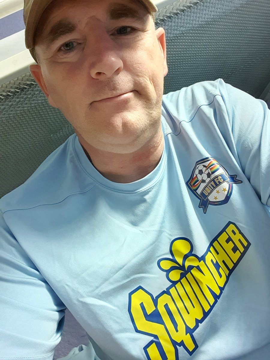 denisdevlin1's tweet photo. A massive thank you to @fantasticfordme @UnityFCsoccer for this very special gift I certainly feel part of the #UnityArmy now I have my uniform 😁 🌈😁 https://t.co/id7COlUk6i