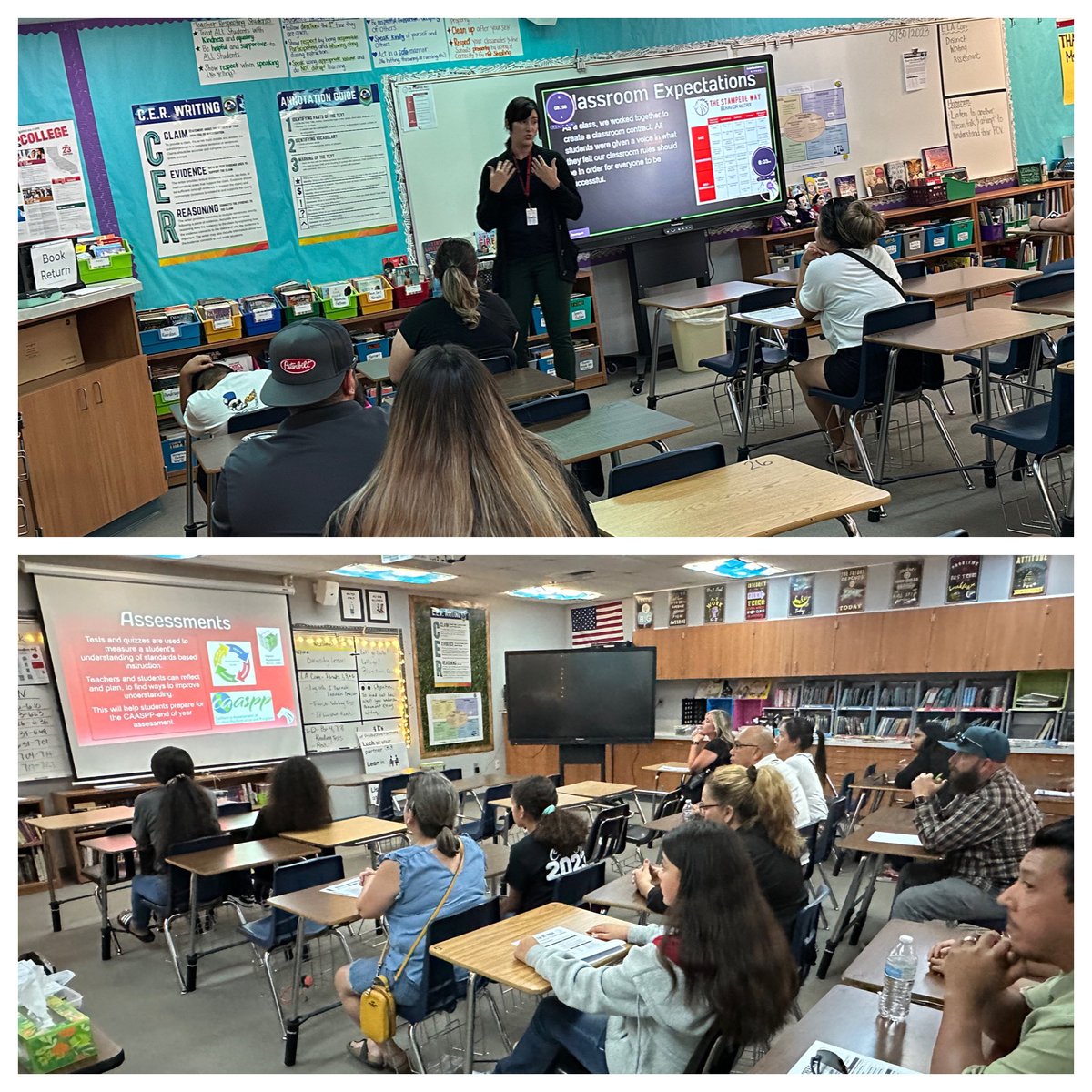 StonecreekJHS's tweet photo. #thetimeisright at #Stonecreek for building parent-teacher partnerships! Thank you to all the #parents that came to hear from our amazing #teachers during #BackToSchoolNight #InspireEquipEnrich #StoncreekStampede #Stampedefamily #PBVUSD #TimeToFlex https://t.co/1NaDz8hAuz