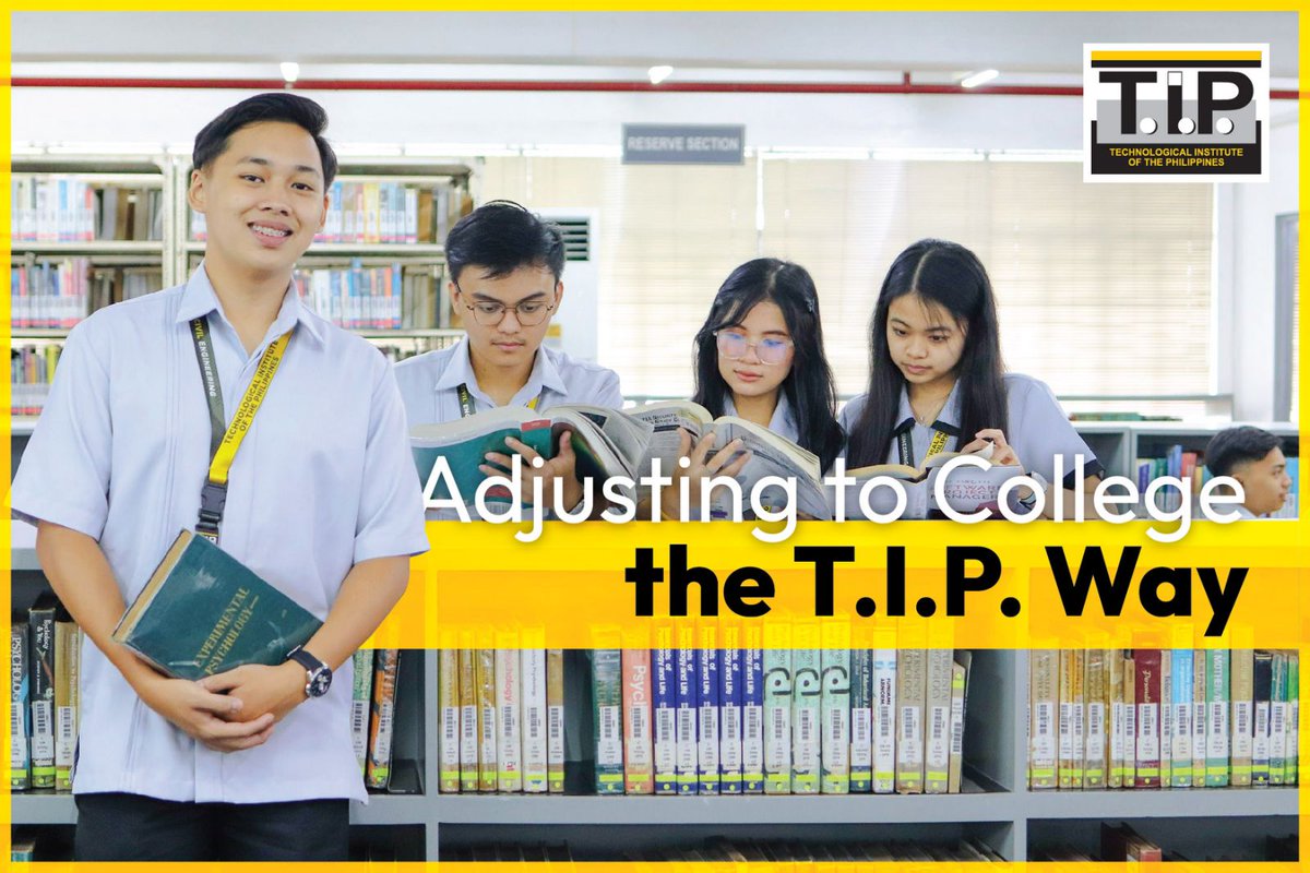 TIP1962official's tweet photo. New student to T.I.P.? You don’t have to feel like an awkward fit in our community. Here are some tips to help you adapt to your new #CampusLife: https://t.co/g7HahczXmH
Reply or repost if you have other advice for your fellow T.I.P.ians.
#WelcomeToTIP
#TIPWay https://t.co/XWUATm2oKZ