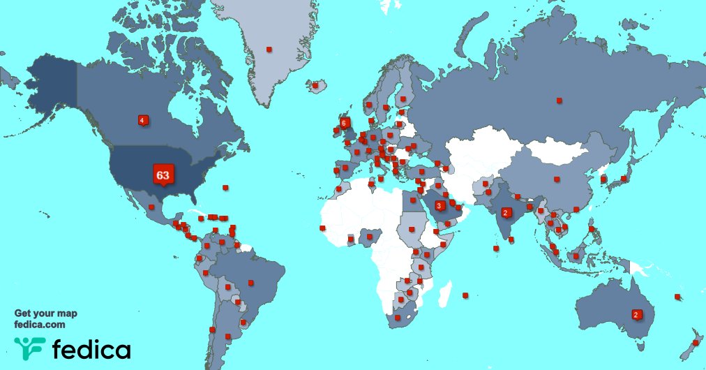 I have 5 new followers from UK., and more last week. See fedica.com/!DivaUSA