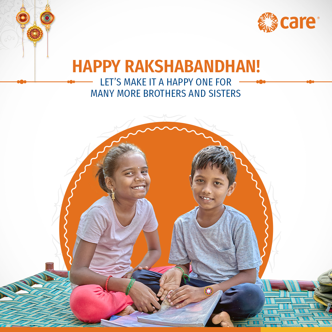 CARE India (@careindia) on Twitter photo While we celebrate the beautiful bond of brother and sister, let’s not forget about our responsibility towards each other, especially those who could use a little help.
This #Rakshabandhan, let’s pledge to help them have a happy, prosperous and dignified life.
🤗💞
#CAREIndia While we celebrate the beautiful bond of brother and sister, let’s not forget about our responsibility towards each other, especially those who could use a little help.
This #Rakshabandhan, let’s pledge to help them have a happy, prosperous and dignified life.
🤗💞
#CAREIndia