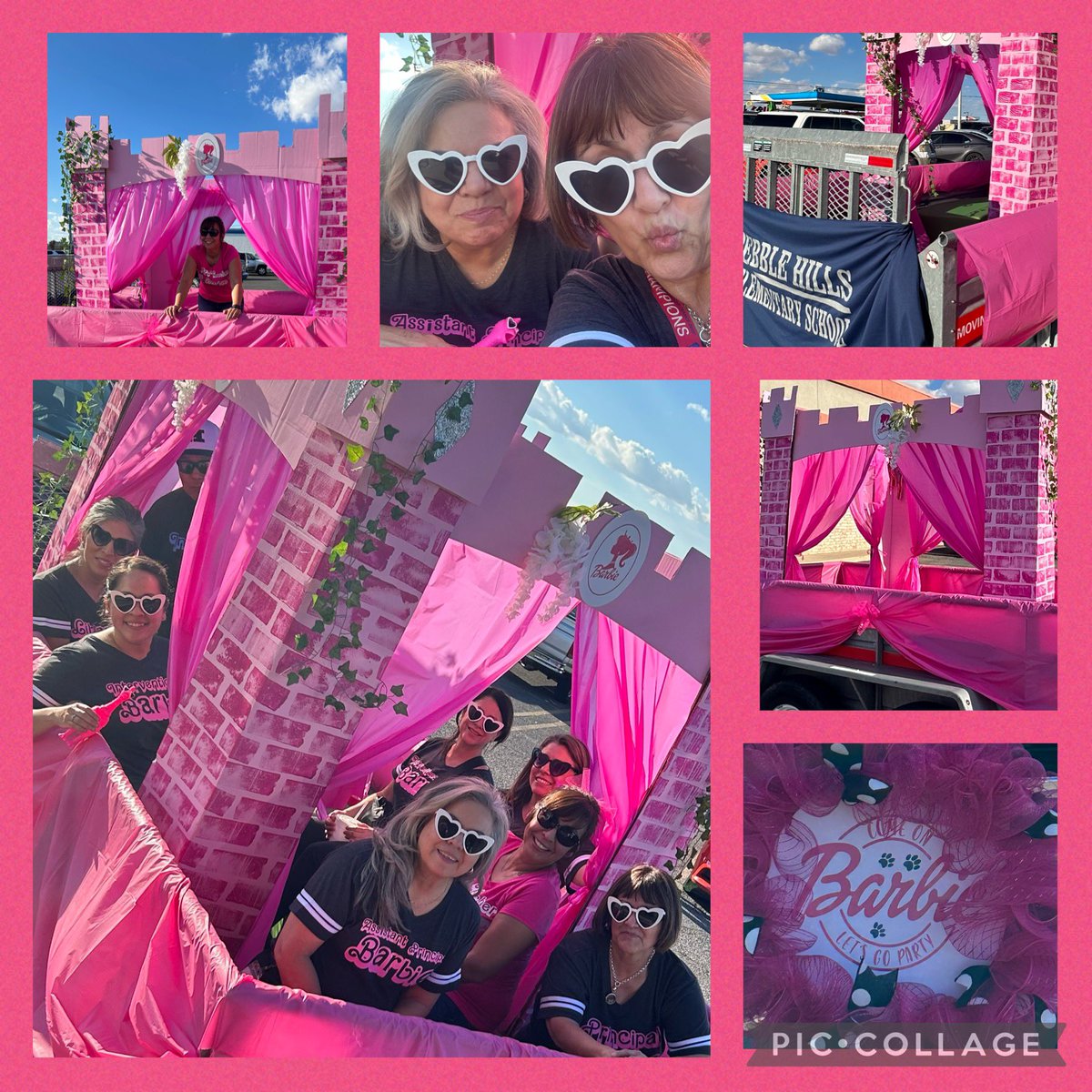 Barbie’s dream pink castle🏰 <a href="/JMHanksHigh/">J.M. Hanks High School</a> Homecoming Thank you <a href="/DeedeeGenera/">Deedee Genera</a> and our volunteers <a href="/PebbleHillsES/">Pebble Hills ES</a> <a href="/YsletaISD/">Ysleta ISD</a> for all your help with #Barbie castle! 🐾🆙❤️<a href="/YISDFineArts/">YsletaISD Fine Arts</a> <a href="/YISDVolunteers/">YISD Volunteers</a> <a href="/RCadena2001LTD/">Ruben Cadena</a> #KingdomOfChampions