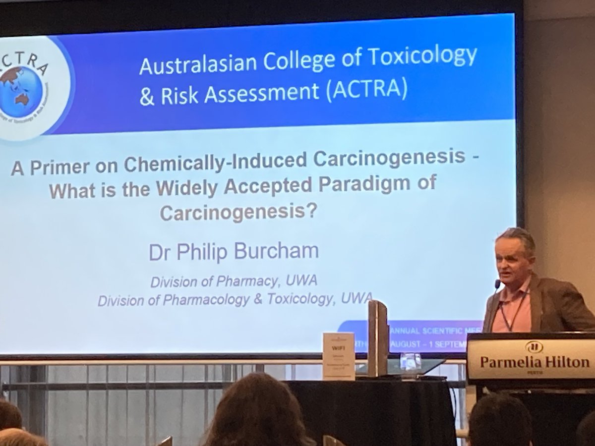 sladem's tweet photo. #actra #toxicology fantastic start to ACTRA ASM this morning with a carcinogenesis primer from A/Prof Phil Burcham! https://t.co/eoj1oaCT1c