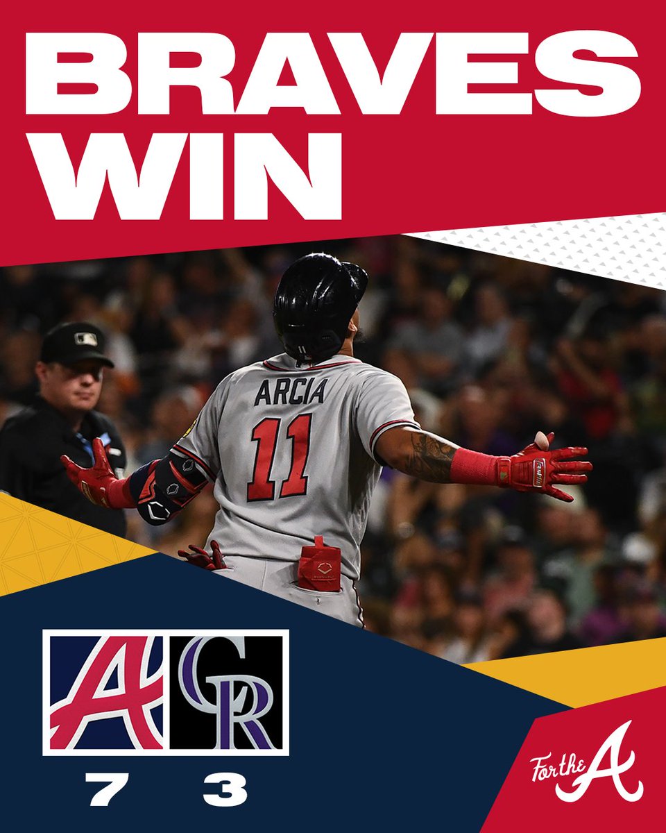 Braves's tweet photo. Season sweep! 🧹

#ForTheA https://t.co/HxsY0cr5Ol