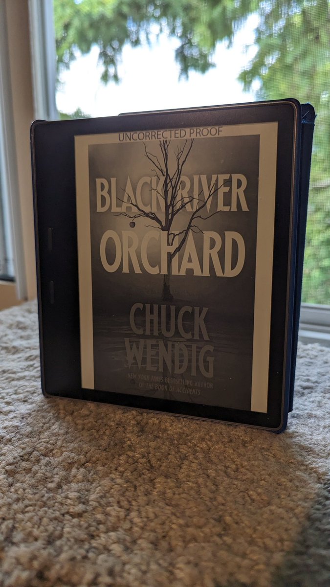 Lucky enough to have read an advanced copy of <a href="/ChuckWendig/">Chuck Wendig</a>'s #BlackRiverOrchard.  This will easily find a spot in my Top 5 of 2023.  You do not want to miss it when it hits shelves in September.  🍎🍎🍎🍎🍎