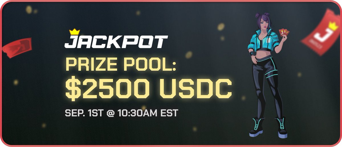 🚨 Our next 2,500 USDC giveaway is set to happen very soon. There will be 19 winners who will each receive anywhere from $20 to $1,000 USDC. Your eligibility and odds are determined based on how many tickets you've earned since our previous giveaway.