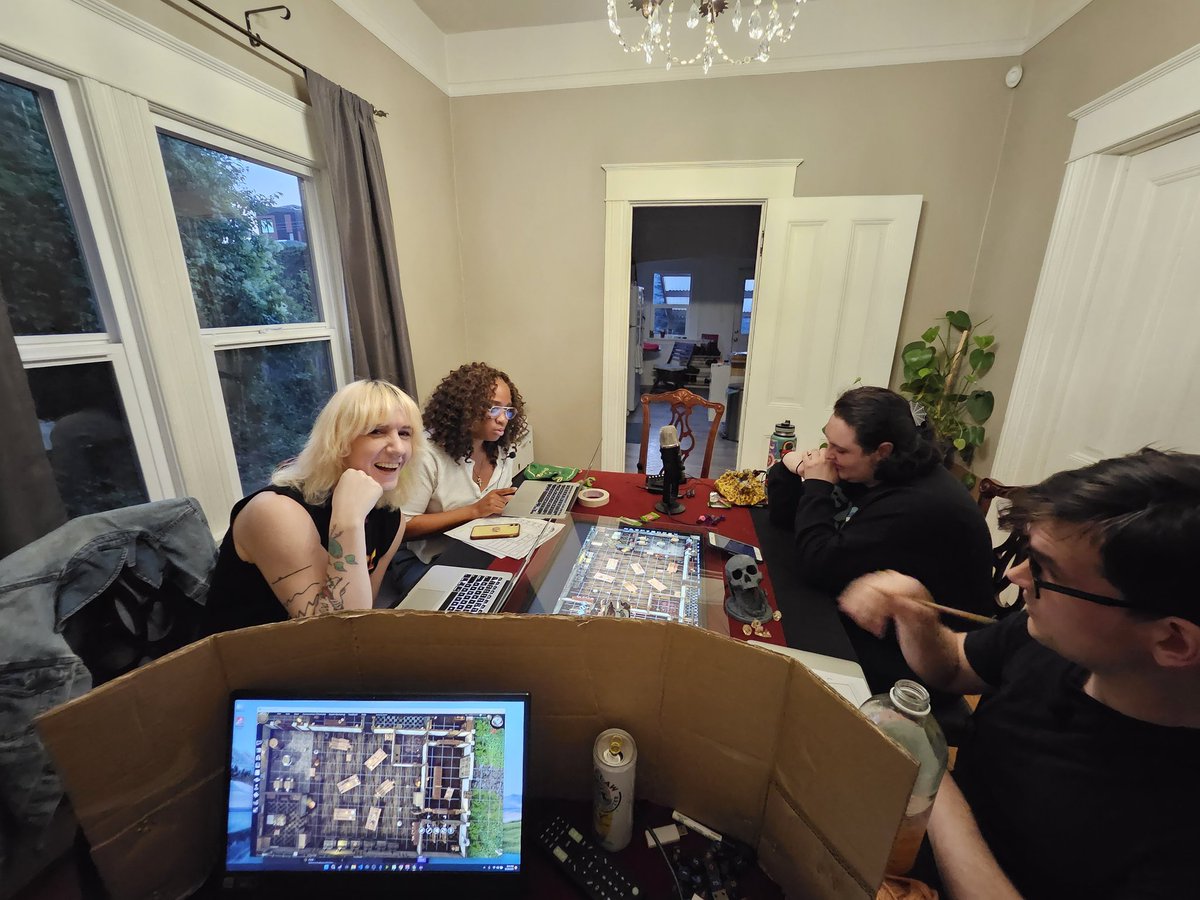 queerapollo's tweet image. The beginning of my GM journey. First adventure was a one shot called Grammy's Country Apple Pie. Any ideas for our next one shot? #dungeonsanddragons #dnd5e #DnD