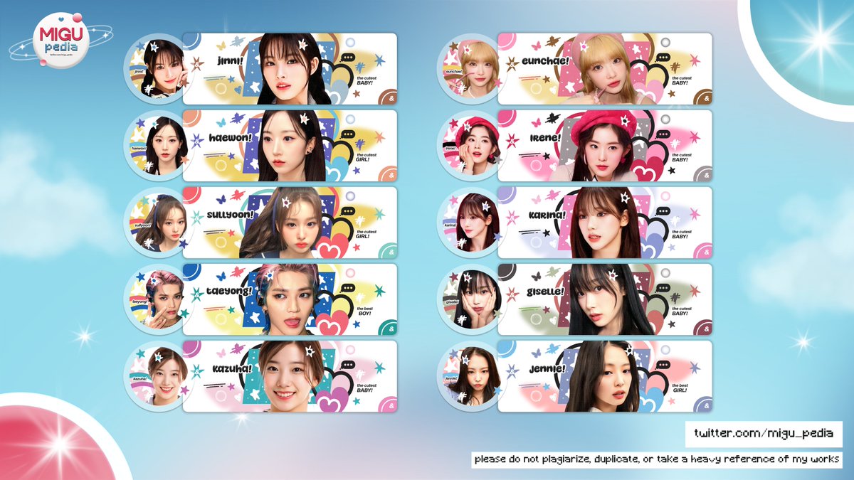 help repost guys? any interaction will be appreciated🩷

hi guys, aku mau flash sale all layout di bawah ini for only 5k (retext +1k) huhuhu bu banget😭

all chara still available ya guys. bisa langsung dm aku nama chara / slide keberapanya. met jajann!

#zonauang #zonajajan
