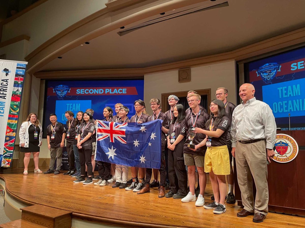sheasecurity's tweet photo. It’s been a busy month and we’d like to reflect on some of our achievements throughout August 2023: 

- Our team members @0xchsh and @fulminatingmoat placed 2nd in the world at the International Cyber Security Challenge in San Diego which is an excellent result

🧵 https://t.co/6h6ofkT1m2