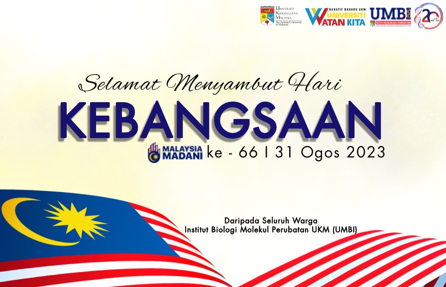 Seluruh warga UMBI mengucapkan selamat menyambut Hari Kemerdekaan Malaysia ke-66,  'Malaysia Madani: Tekad Perpaduan, Penuhi Harapan'.

#UMBI
#UKMsharing