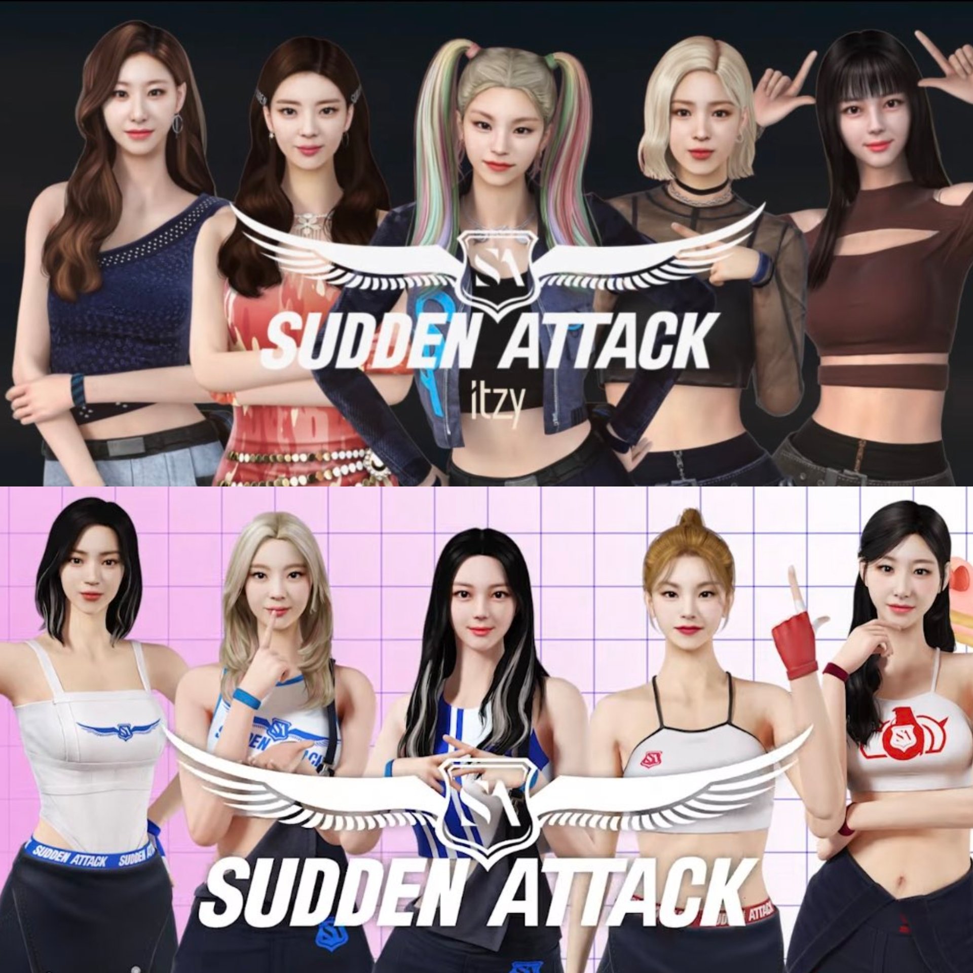 Hussey on X: ITZY x Sudden Attack 2020 ITZY x Sudden Attack 2023