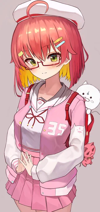 みこちが何か言いたげにこちらを見つめている…!#miko_Art 
