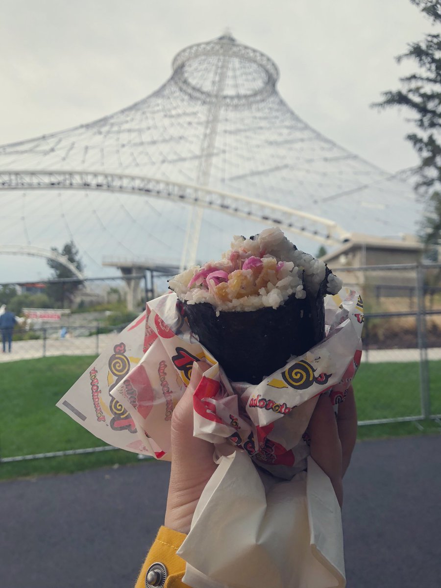 Tried my first sushi burrito at Spokane’s Pig Out in the Park!
