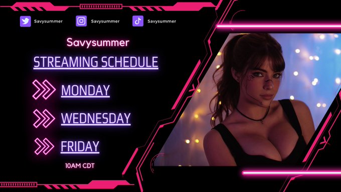 Stream schedule is liveeeee 🤍 https://t.co/gu3G6cOKvm