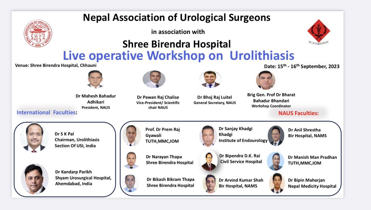 Urolithiasis live operative workshop at in Kathmandu